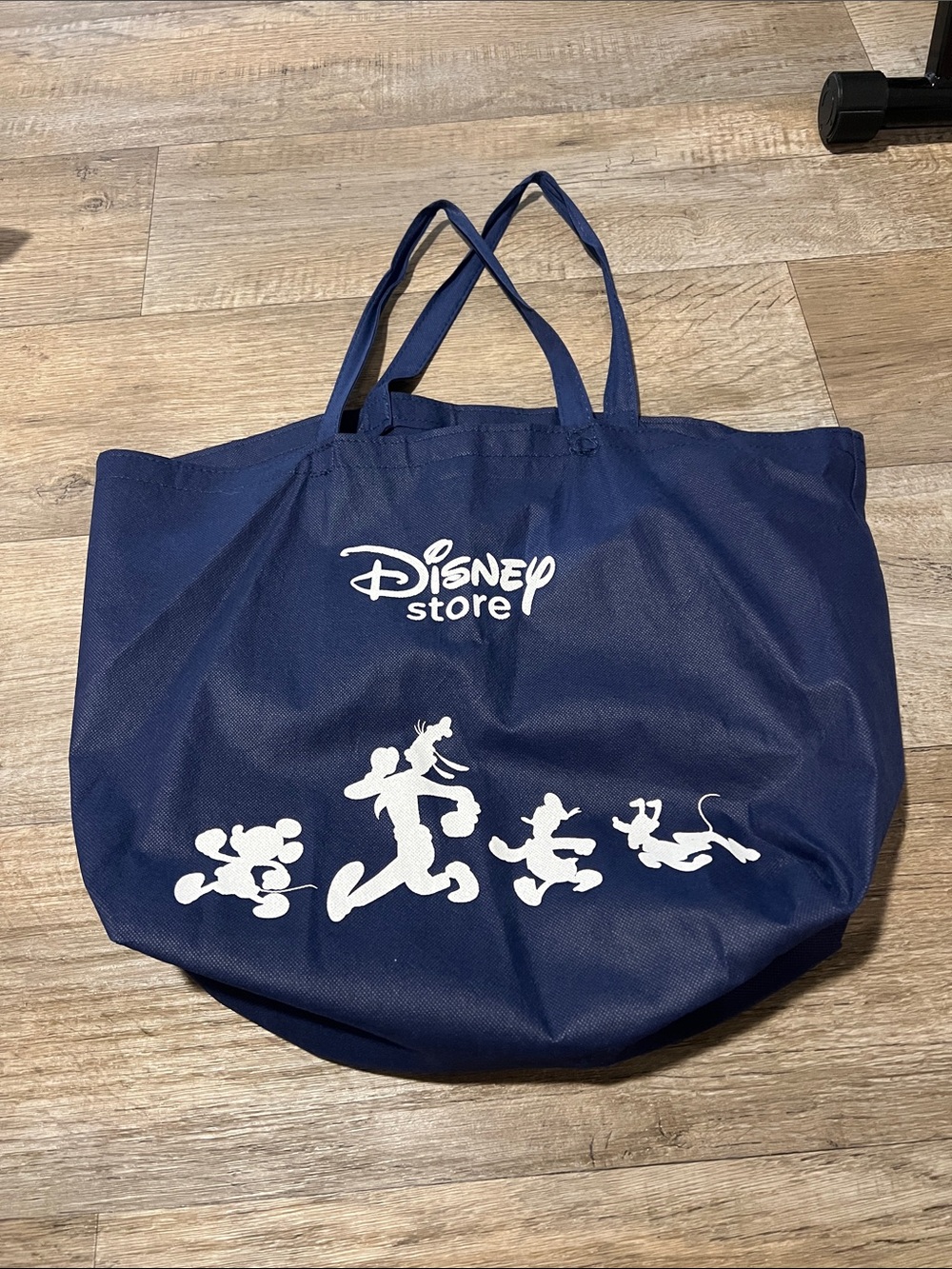 Disney Navy Tote with White Character Silhouettes